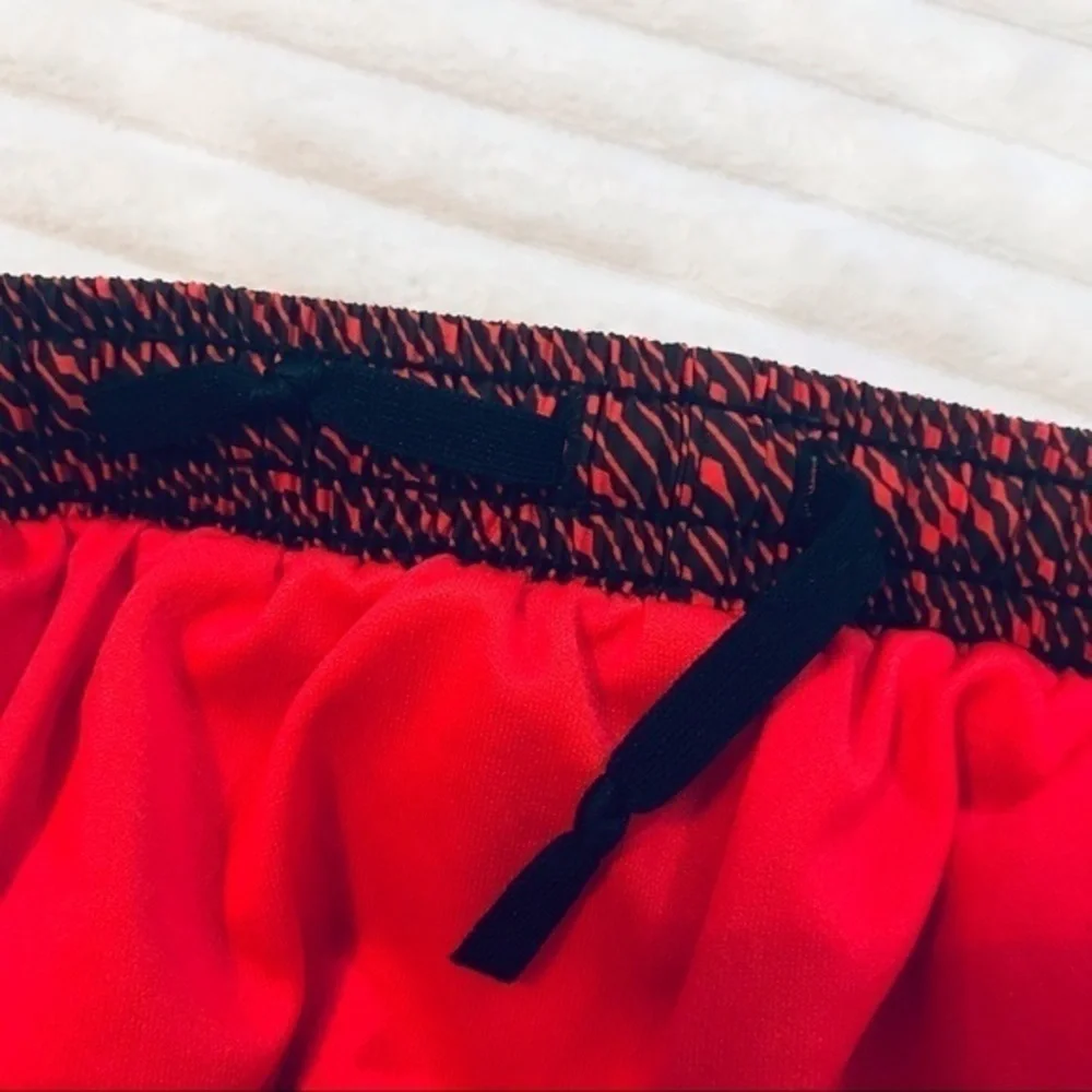 Nike Red Print Tempo Dri-Fit Running Shorts Size XS